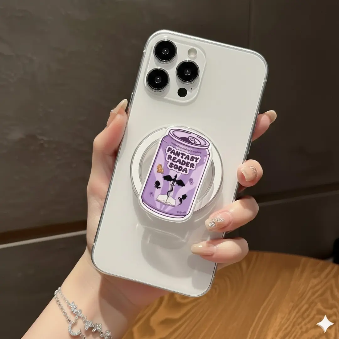 Reader Soda Phone Grip Bundle – Late Night, True Crime, Thriller, Mystery, Fantasy & Romance Book Lover Accessory