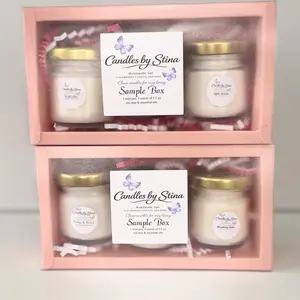 The sampler  box from Candles by Stina. You get 3 different scented mini candles