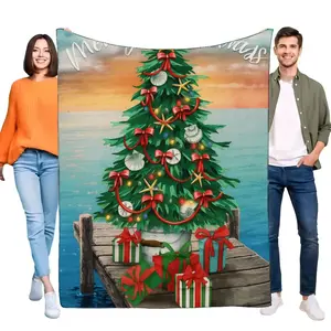 Cozy Christmas Tree Blanket Soft Plush Sofa Throw Lightweight Holiday Decor Perfect for Warm Celebrations and Festive Gifting Suitable for beds and sofas can also be given as a gift