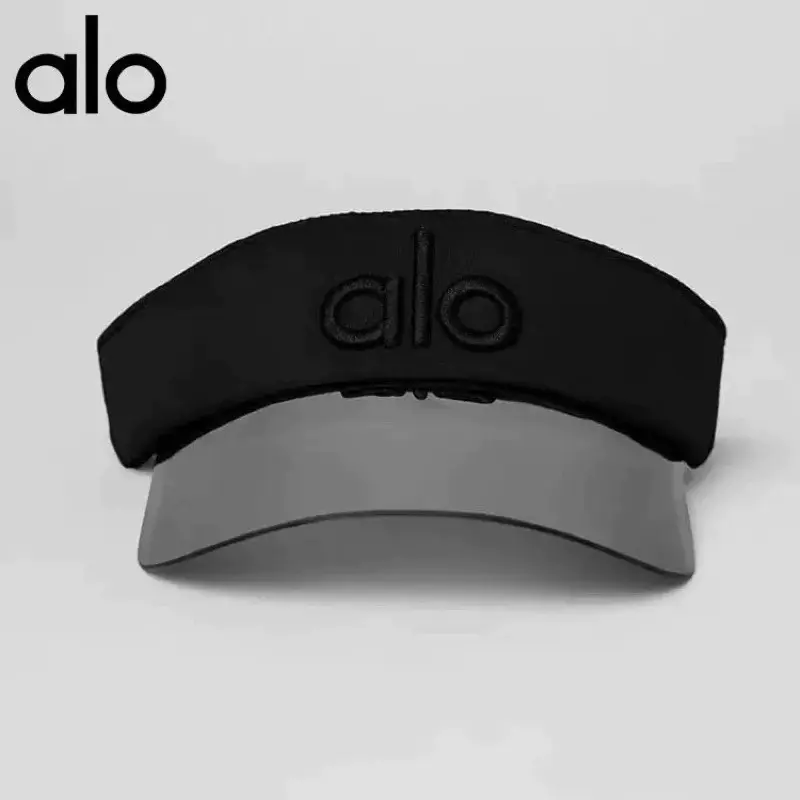 Black Airlift Solar Performance Visor for Women, White Lightweight Breathable Quick-Dry Sun Hat, Adjustable Open-Top Sports Cap for Tennis, Golf, Running, Pickleball, Yoga, Workout & Summer Outdoor Wear