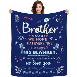 Brother Gift for Brother, Birthday Gift for Brother, Best Brother Gift, Blanket Gift for Men, Father's Day Gift, Christmas Gift, flannel throw blanket