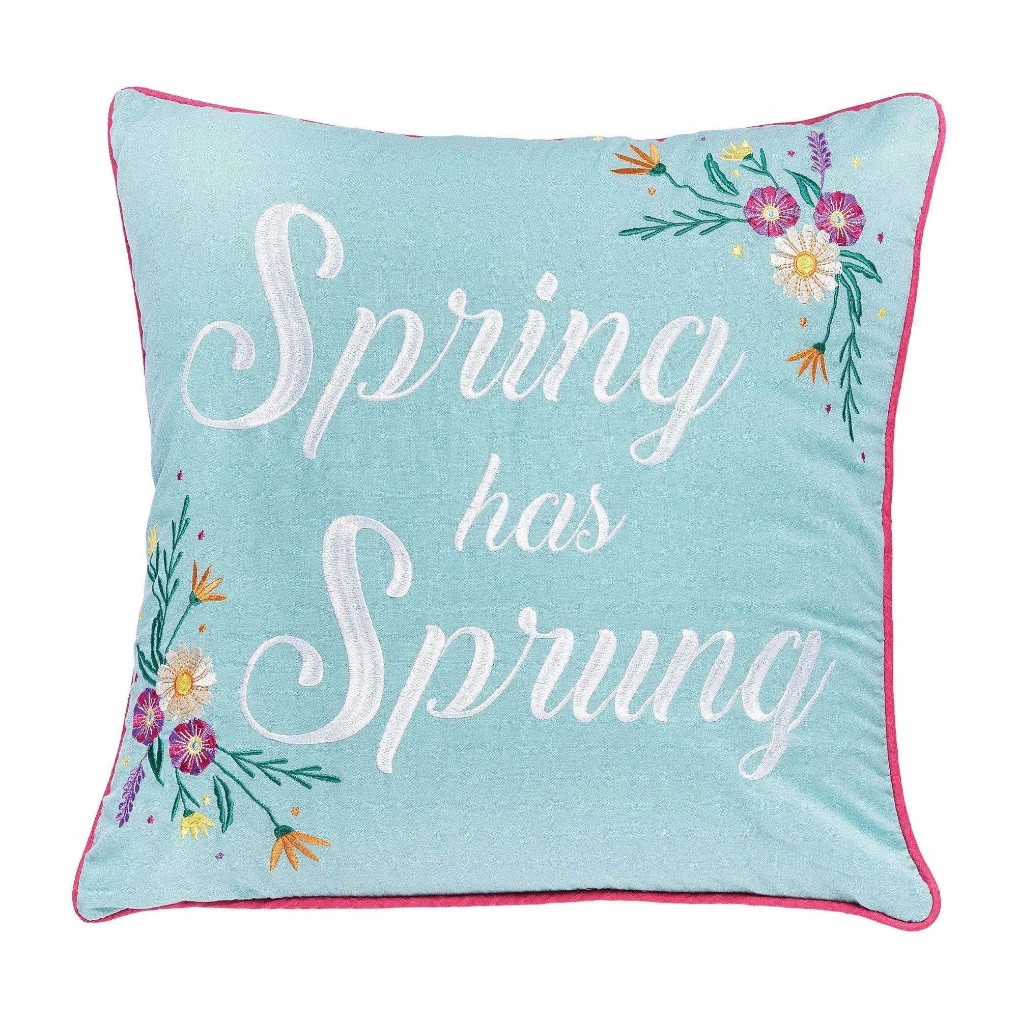 Spring has Spring Throw Pillow by Valerie