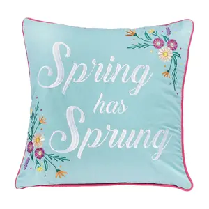 Spring has Spring Throw Pillow by Valerie