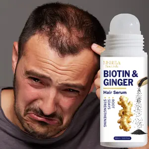 Biotin Hair Serum for Men and Women, Scalp Nourishment, Anti-Breakage, Repair Dry Frizzy Hair, Strengthening Hair, Nail Beard Body Use, 60ML