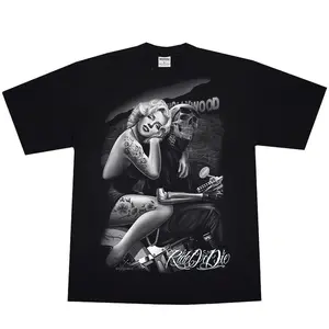 Hollywood Homegirl Mens_Tee_Chicano Clothing Chicana , Gangster clothe, sdl clothing,