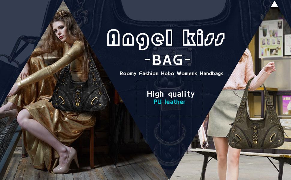 Angelkiss Hobo Purses and handbags for Women Satchel Handbag Women Purses Large Daily Shoulder Bags