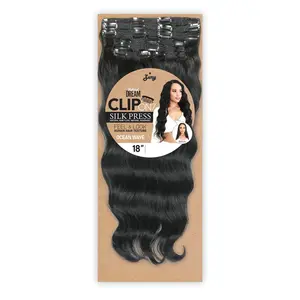 Royal Zury Weave Natural Dream Silk Press Clip On 7Pcs Ocean Wave 18"