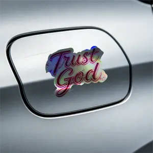 Automotive Supplies Trust God Reflective Laser Sticker Decoration Personalized Car Decal