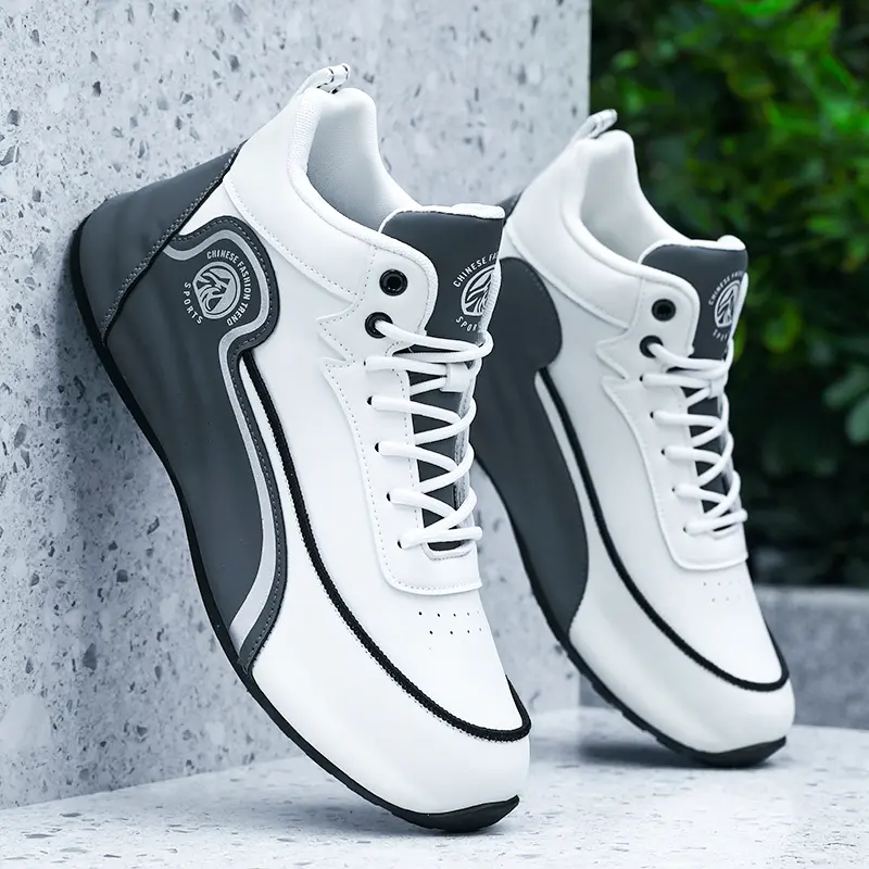 Shipping from multiple warehouses in the United States for the fall of 2026, new men's sports and leisure shoes, thickened mid top skateboarding shoes, fashionable training shoes, waterproof outdoor boots, thick soles, lightweight business leather shoes