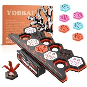 Coral Frag Rack for Reef Tank, Saltwater Aquarium Frag Holder with 11 Slots & 13 Frag Plugs, Strong Magnet Glass Mount (Up to ~2cm), Multi-Use Aquarium Hydroponic Plant Reptile Display Stand
