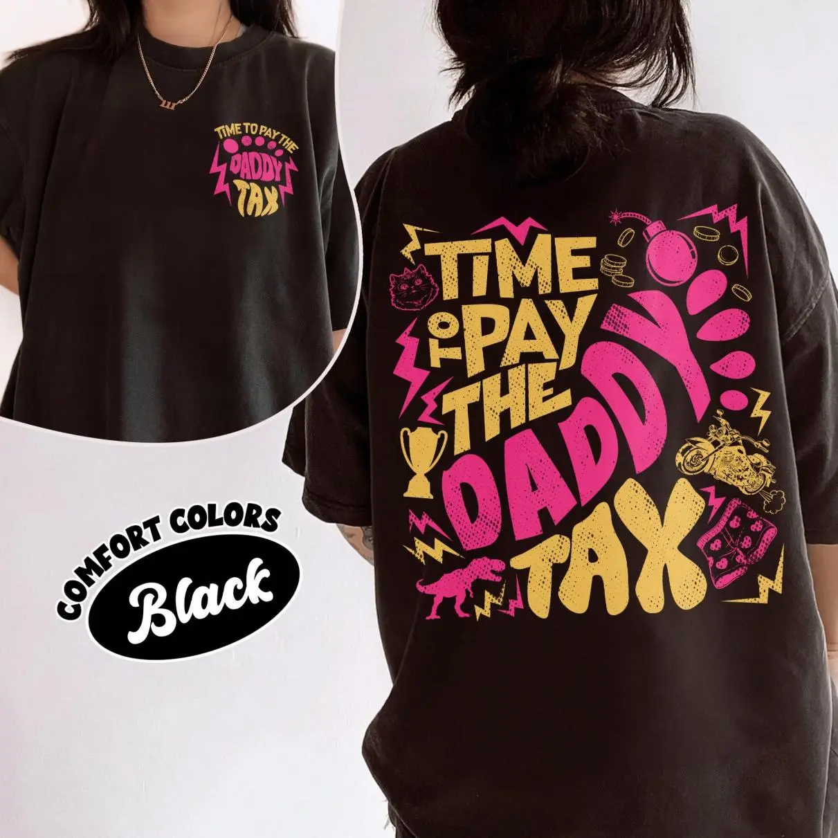 2 Side Dungeon Crawler Carl Daddy Tax Comfort Colors Shirt, Time To Pay Daddy Tax Tshirt, God Damnit Princess Donut Tee, SciFi Book Lover, Looks Good, Feels Better, Go-To Outfit, No Thinking Needed