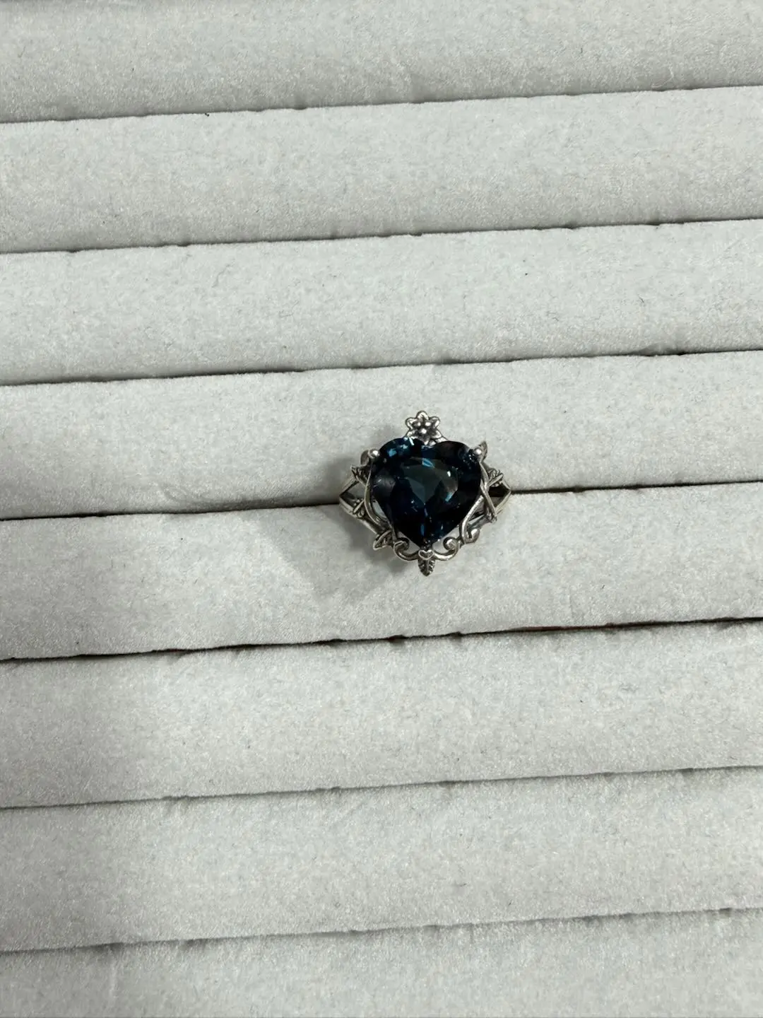 Selina Style (15545) 1-Piece S925 Sterling Silver Beautiful London Blue Topaz Ring, One-Piece