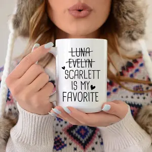 Funny Favorite Child Mug Christmas Gift for Mom Favorite Son Favorite Daughter Personalized Mom Mug Mom Gift Mothers Day Gift