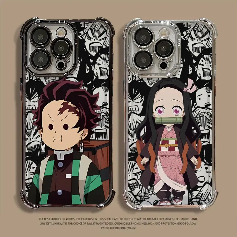 Demon Slayer Anime Phone Case for iPhone 11-16 Pro Max Plus | Soft Silicone  Shell, Shockproof Protective Cover Protection Cellphone - TikTok Shop