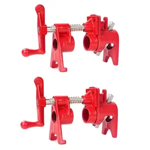 Pipe Clamp Set, Durable Metal Clamps for Secure Fixing, Ideal for Plumbing & Construction Projects, Easy Installation Tools