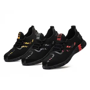 Women’s safety shoes with steel toe work shoes comfort anti nails lightweight Footwear Walking Shoes Closed Stylish Girl