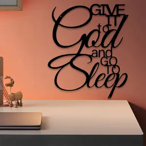 1pc Inspirational Metal Wall Art, Inspirational Statue Mural, Perfect for Bedroom Wall, Christmas Decor, Ideal Gift for Art Lovers, Durable Metal