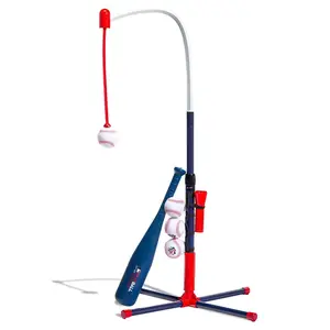 Franklin Sports MLB Playball 2 in 1 Grow With Me Batting Tee: Toy Set for Kids Ages 3+