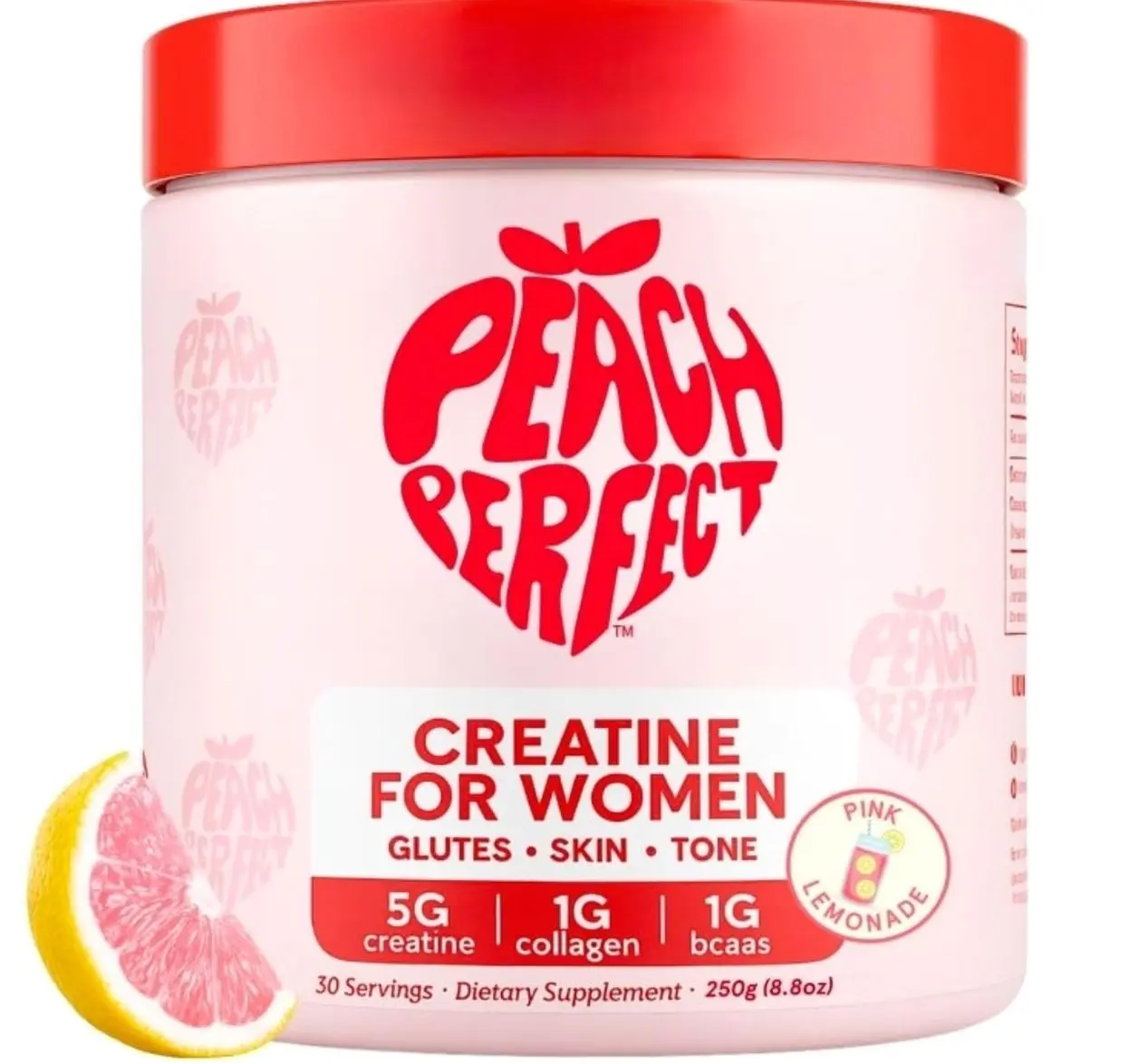 Creatine for Women – Micronized Creatine Monohydrate Powder with BCAA & Collagen for Glute Strength Support, Boosts Energy, Focus, Strength, and Endurance – Pink Lemonade, 30 Servings