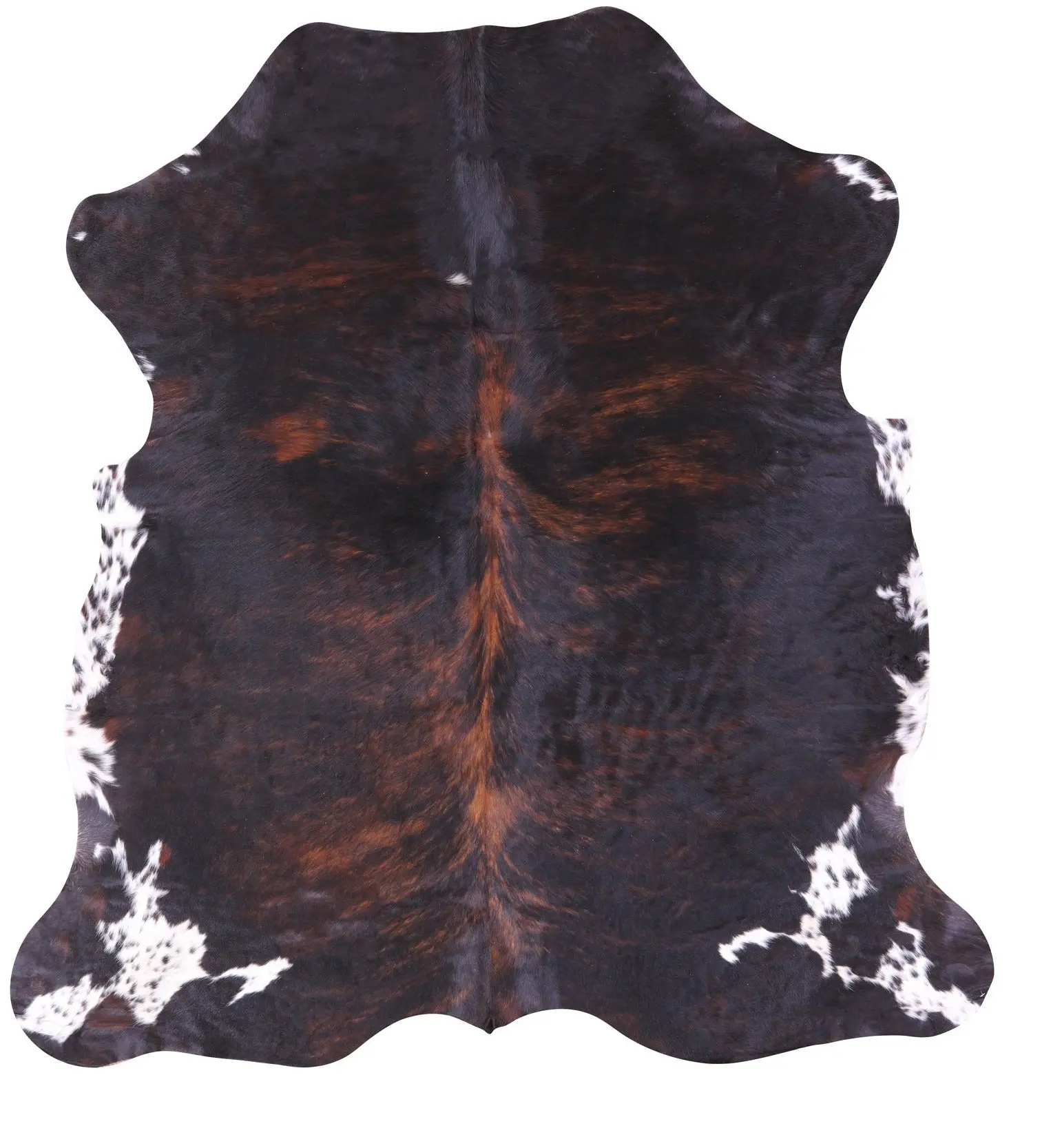 SUPER SALE Dark Brindle Natural Cowhide Rug - Large 6'9"H x 6'5"W