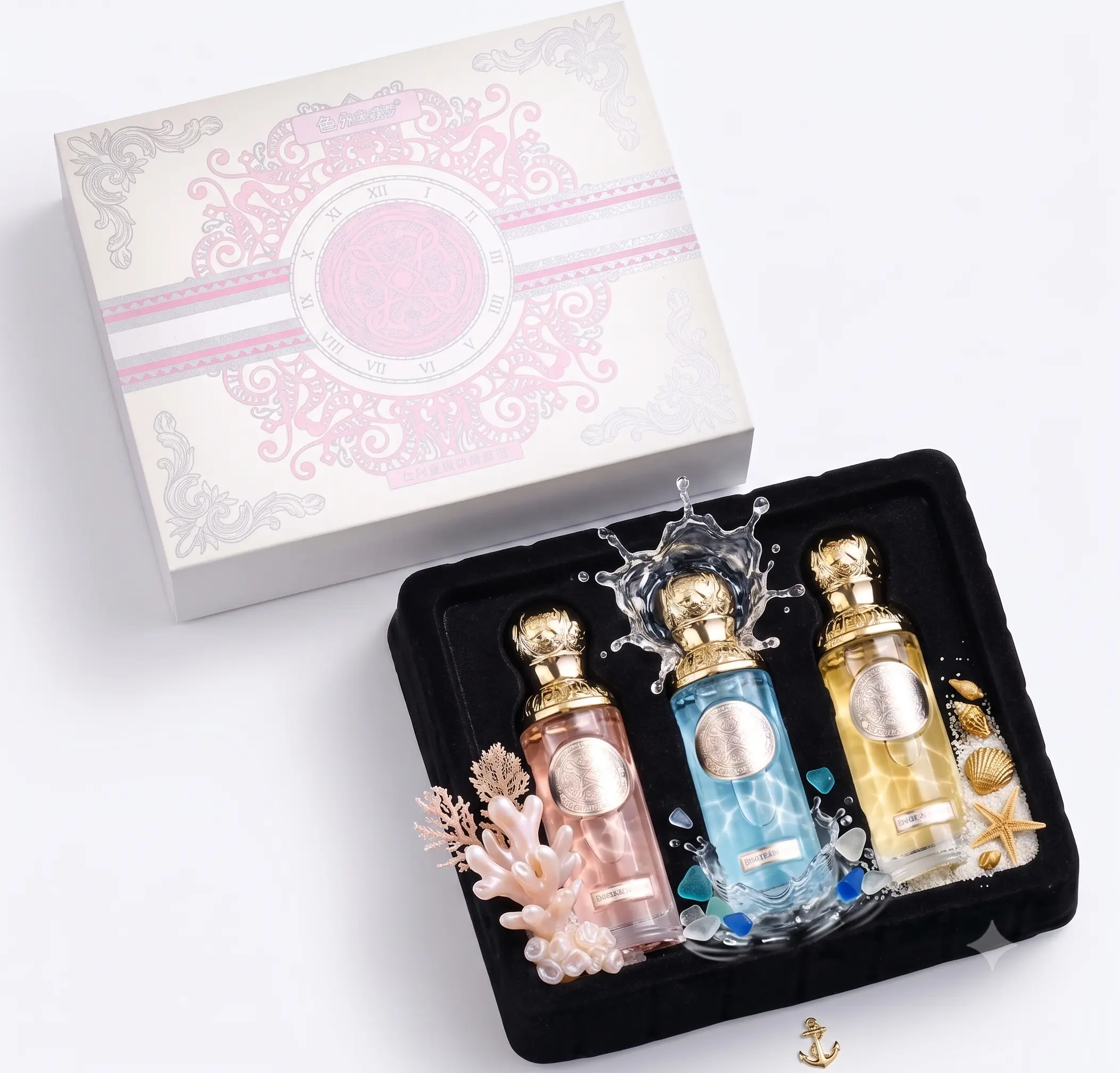 3pcs Princess Perfume Gift Set for Women Royal Crown Mini Fragrance Long Lasting Floral Scent Coquette Aesthetic Travel Perfume Gift for Her 3×25ml