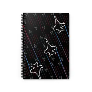 Spiral Notebook - Ruled Line, Fighter Jets, Military, Airforce, Aerospace, Aeronautical, Top Gun, Airplane, Aircraft, Aviation