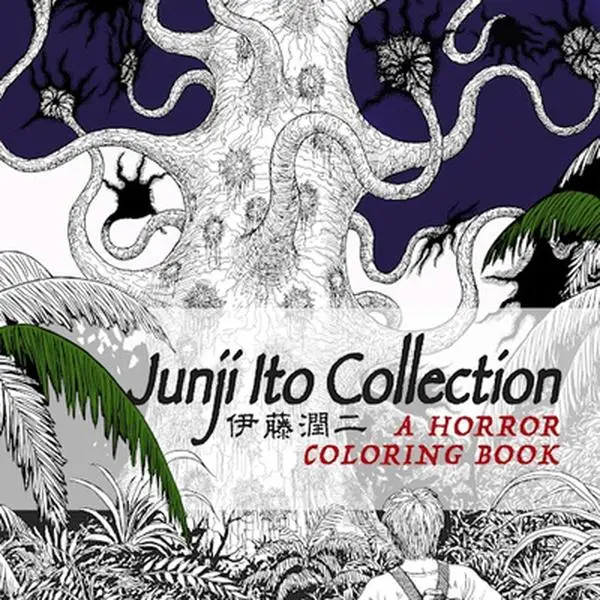 Officially Licensed Junji Ito Collection English Horror Coloring Book - Titan Books Paperback, with Manga, Demon Scenes, for Japanese Comics Fans