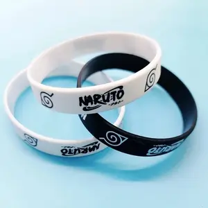 NARUTO Silicone Bracelet Anime Bracelet Two-Dimensional Bracelet Naruto Silicone Wristband Stackable Bangle