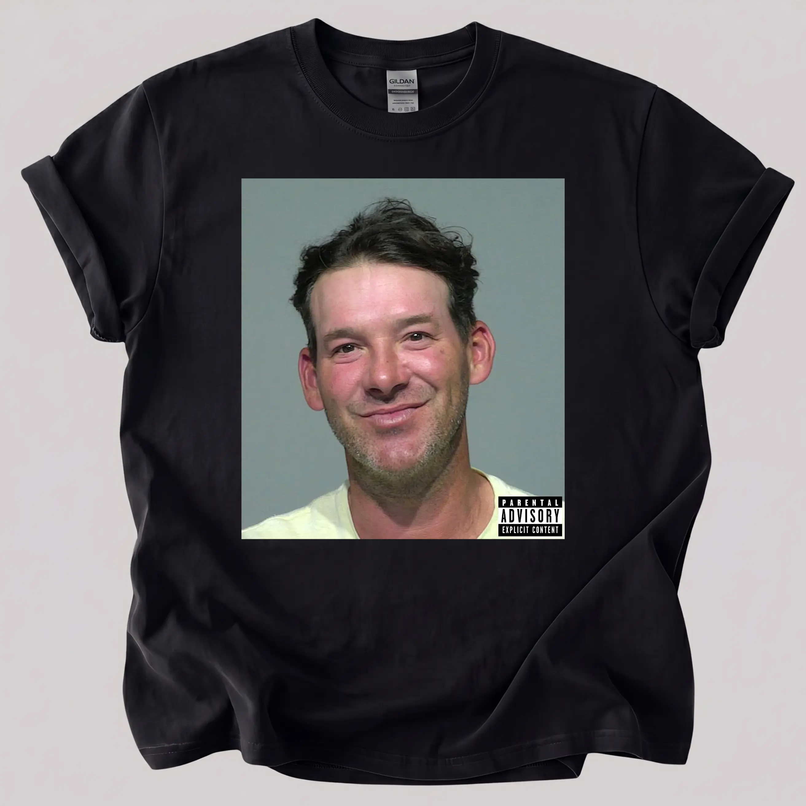Vintage T.Romo Mugshot Shirt, Football Tee Classic Cotton