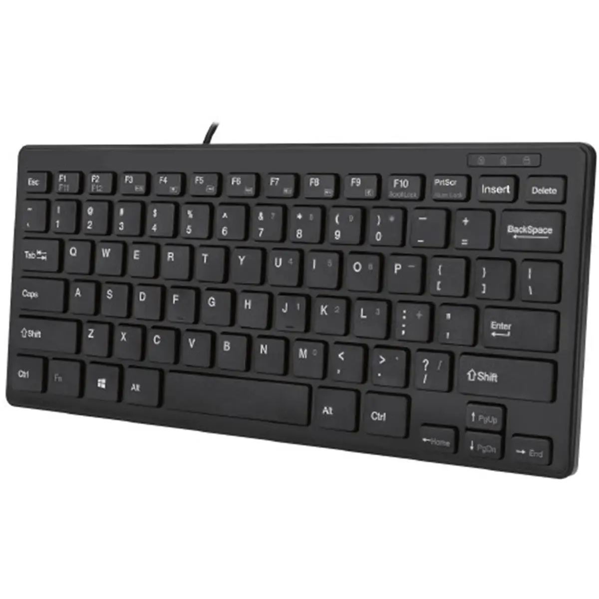 Adesso AKB-111UB 78 Key SlimTouch Mini USB Keyboard, Black