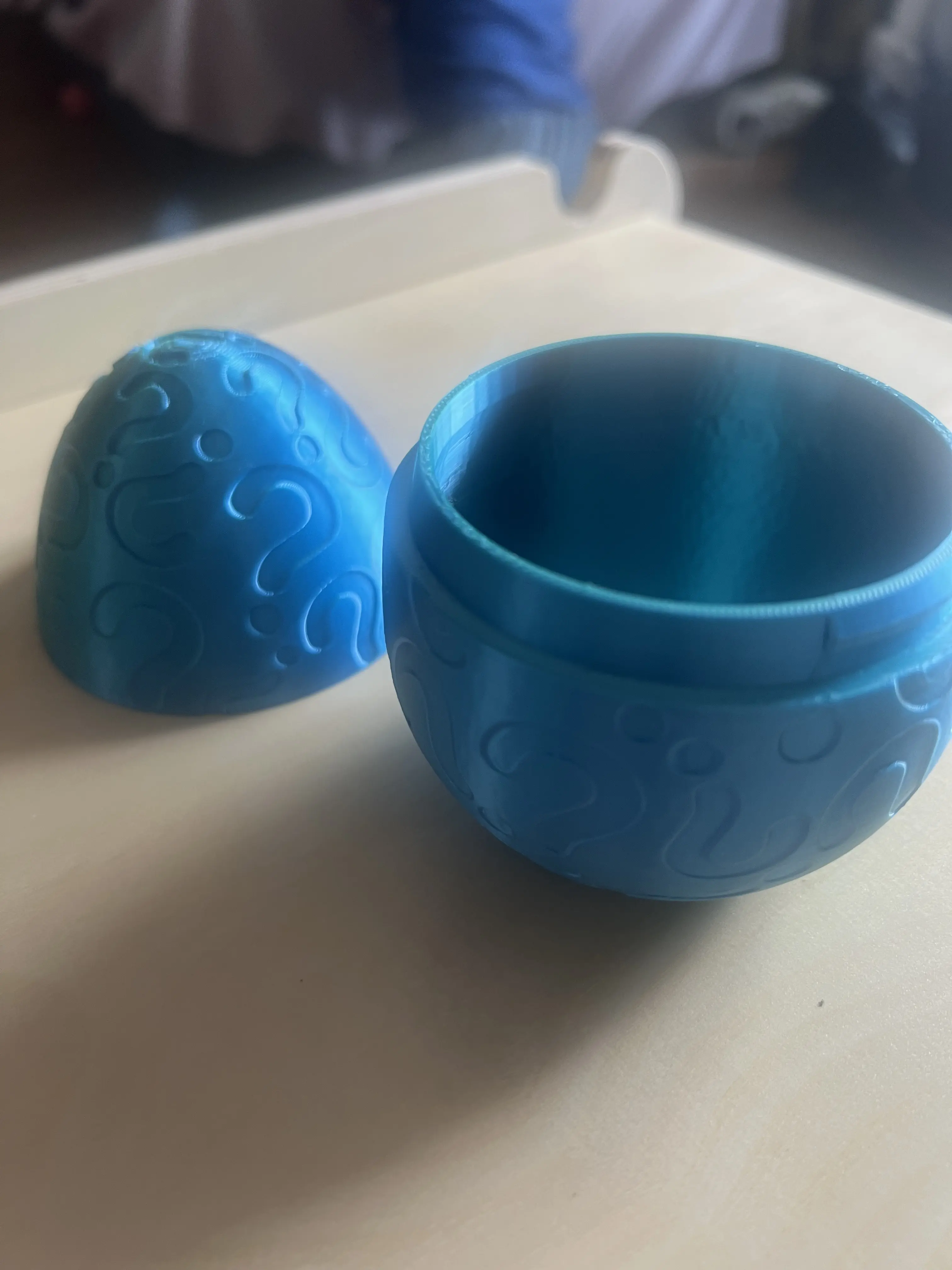 Customizable 3D printed Mystery Easter Eggs