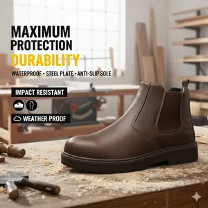 Steel Toe Safety Work Shoes: Maximum Protection, Puncture & Smash Proof, Built for Extreme Construction Jobs
