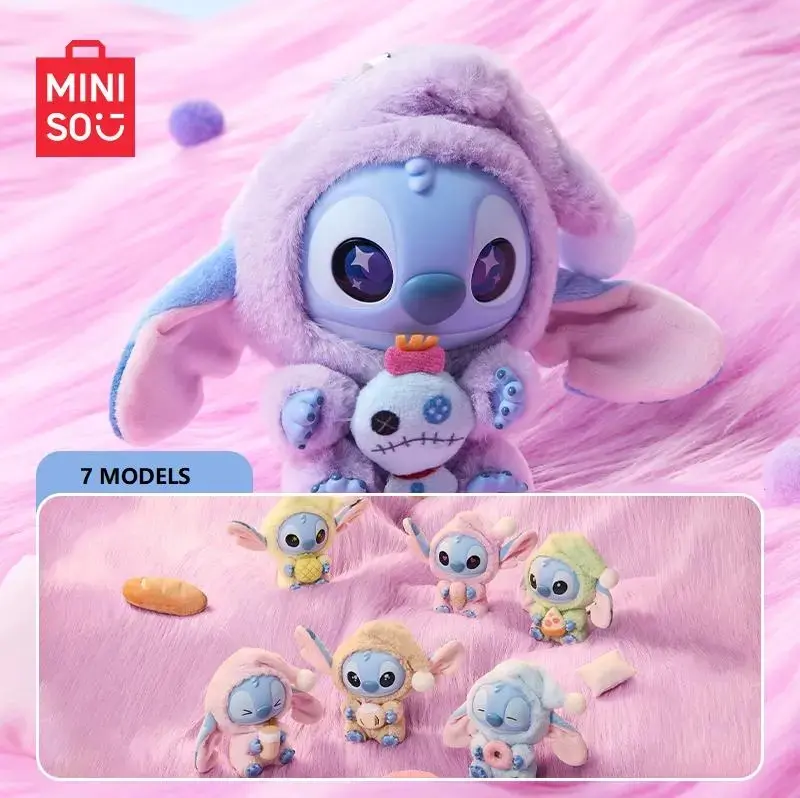 MINISO Disney Stitch Plush Blind Box–Soft Plush Pendant,Suitable for Bags,Desk Decor,Merchandise and Collectible Gift for Fans #SummerWins, Back To School, Mystery Packs, Random Pack