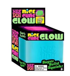 NeeDoh 2026 New Cube Nice Cube Glow Squishy Toy - Soft And Flexible Design For Kids