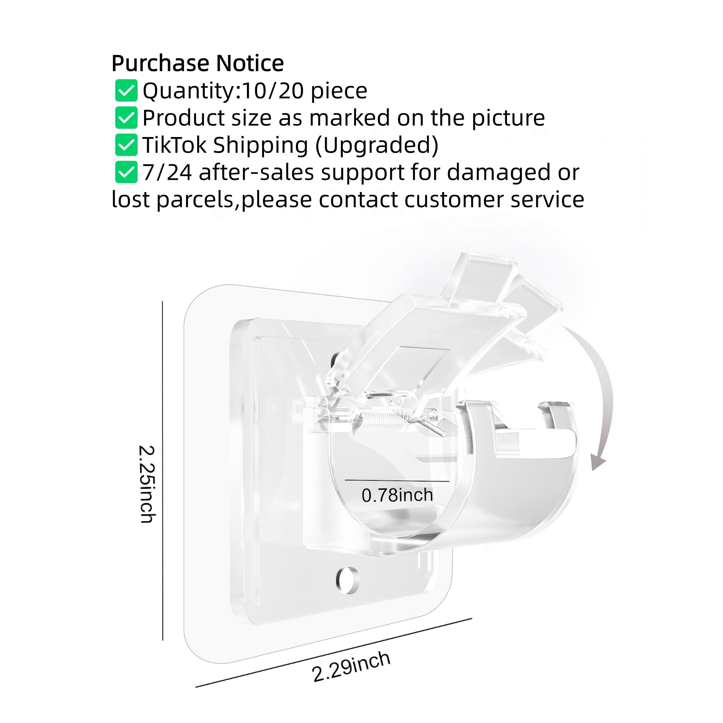 10/20 PCS Adjustable Curtain Rod Bracket, Heavy‑Duty Curtain Hook Holder, Simple Easy To Install, Stable Support Structure, Practical Household Hardware Accessory, Perfect For Indoor Window Curtain Decoration And Daily Home Use