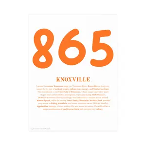 865 Knoxville Area Code Poster
