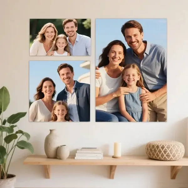 Custom Canvas Prints Father's Day Gift Photo Collage “You Are Our Everything” PrintToucan