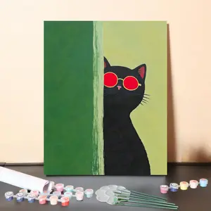 DIY Paint by Numbers Set - "Cool Cat"