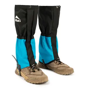 Blue & Black Waterproof Adjustable Gaiters for Hiking, Hunting & Snow | Ideal for Mud, Sand & Mountain Adventures