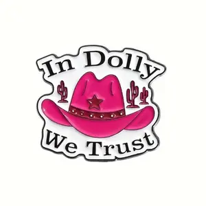 “In Dolly we trust” funny enamel pin