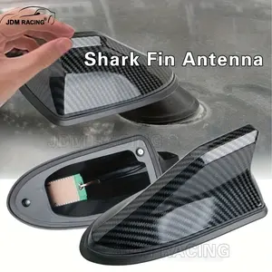 JDM Racing Shark Fin Antenna - 6.3 Inch Universal Car Antenna, Fits Modern & Classic Vehicles, Car Roof Accessory, Decorative Auto Trim