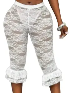 RUFFLE LACE LEGGINGS