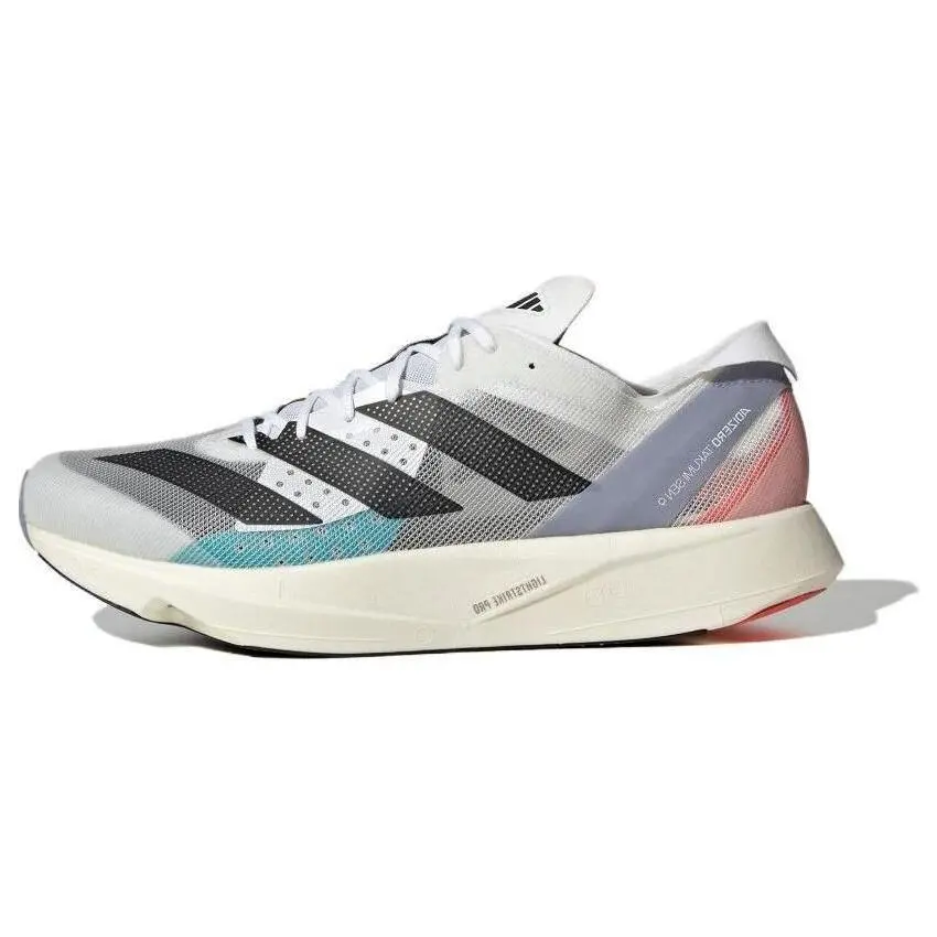Adidas Adizero Takumi Sen 9 Silver Violet Cyan' Versatile Cushioned Durable Low Top Running Shoes Unisex White ID6938