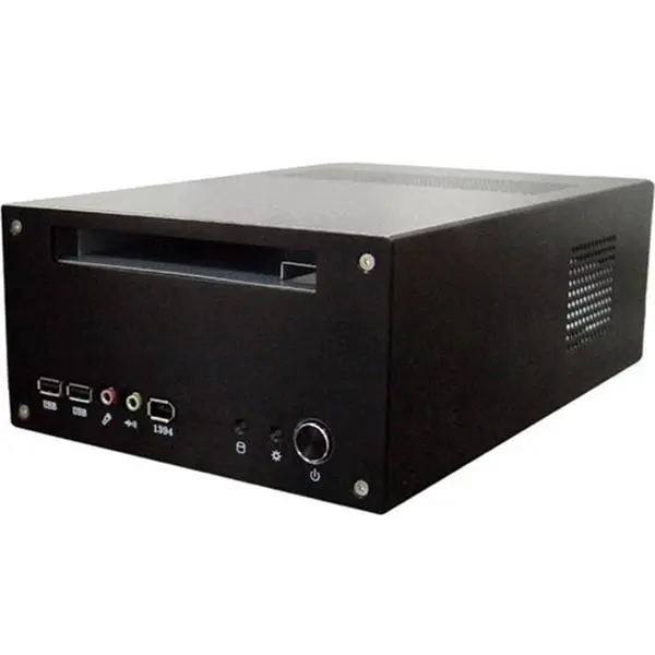 Silverstone Technology LC12B Aluminum Mini-ITX Media Center - HTPC Case - Black, 184 Mm (W) X 97 Mm (H) X 288 Mm (D)
