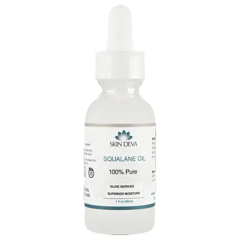 [Skin Deva] Squalane Oil Serum | Lightweight Moisturizing & Hydrating Facial Oil | Non-Greasy, Fine Line & Wrinkle Care | Skin Smoothing & Moisture Support | All Skin Types