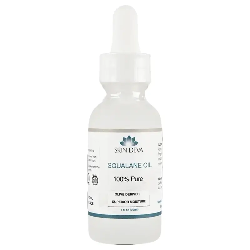 [Skin Deva] Squalane Oil Serum | Lightweight Moisturizing & Hydrating Facial Oil | Non-Greasy, Fine Line & Wrinkle Care | Skin Smoothing & Moisture Support | All Skin Types
