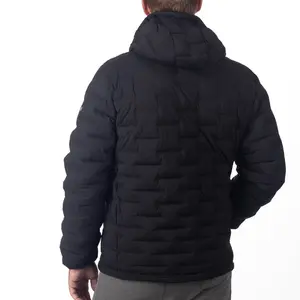 KLIM BOULDER STRETCH DOWN HOODED JACKET - BLACK