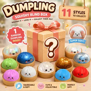 Random blind box,Squishy Dumpling Toy, Mystery Dumplings Squishies, dumpling squishy mystery box, Soft Squeeze Decompression Dough for Adults - Portable Stress Relief Toy