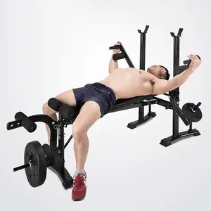 4 in 1 Adjustable Weight Benches Set, Standard Weight Benches, Benches Press Set with Preacher Curl Pad and Leg Developer, Weight Lifting Equipment for Home Gym Full-Body Workout weight bench set adjustable bench weight bench set adjustable bench