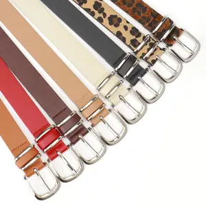 Cross-border Hot-selling 2025 New Leopard Print Double Ring Women's Belt Fashionable European and American All-match Coat Belt Belt Women